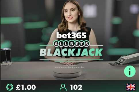 Blackjack live table